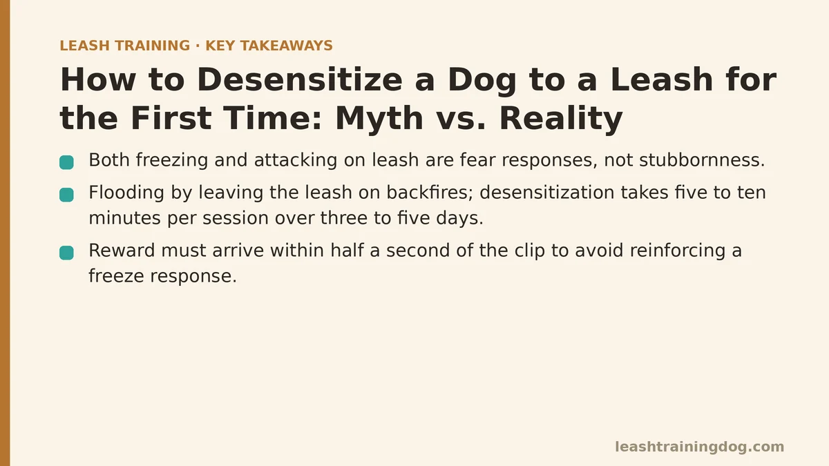 How to Desensitize a Dog to a Leash for the First Time: Myth vs. Reality