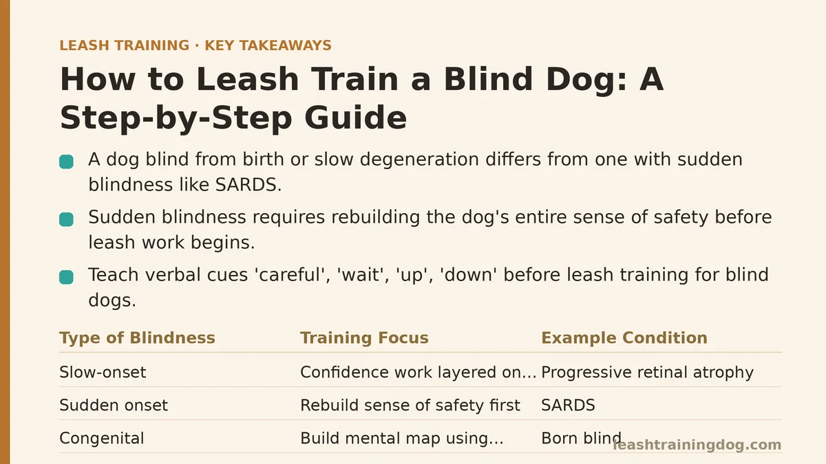 How to Leash Train a Blind Dog: A Step-by-Step Guide