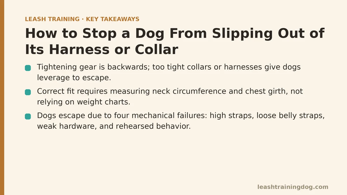 How to Stop a Dog From Slipping Out of Its Harness or Collar